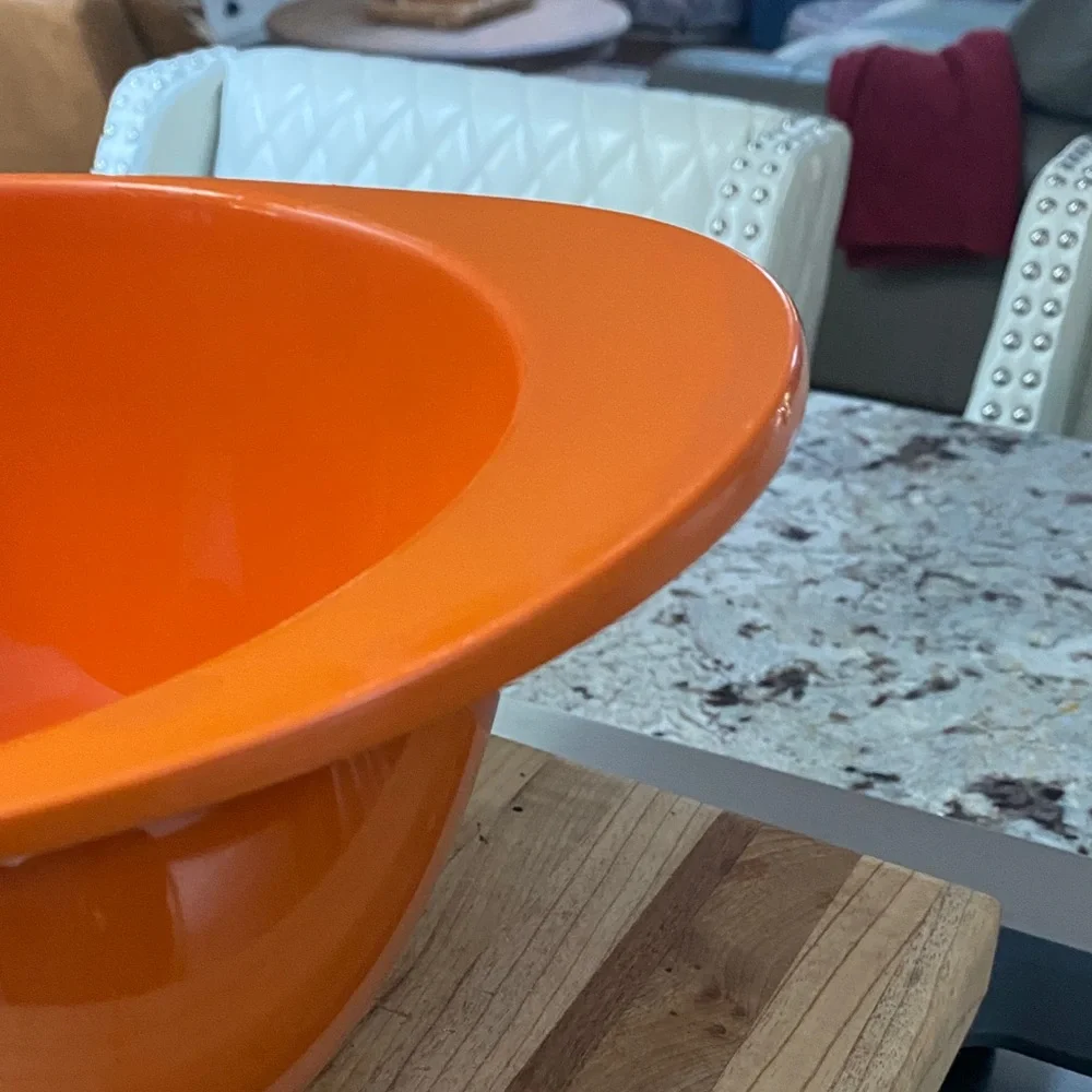 Williams Sonoma Vibrant Orange Mixing Bowl